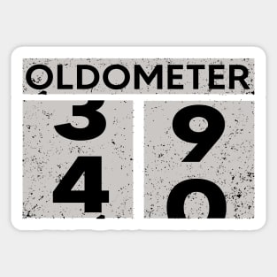 Oldometer 39-40 | 40th Birthday Gift Sticker